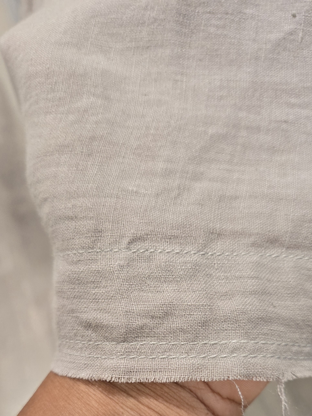 Anthropologie UNHEMMED Sleeveless Pleated Mini Dress in Taupe - Picture 7 of 7